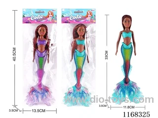 33.5CM Lighted Mermaid (2 Colours Mixed) 2*AG13 included