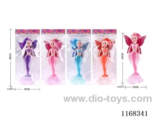 21.5cm Small Kylie Lights Mermaid Butterfly Fairy Doll 4 colours mixes