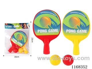 Big table tennis bat with 2 balls