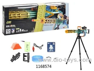 Soft bullet gatling  gun in window box