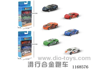 free wheel alloy car 3PCS