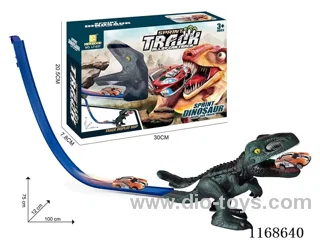 Dinosaur Scene Spinning Track Car