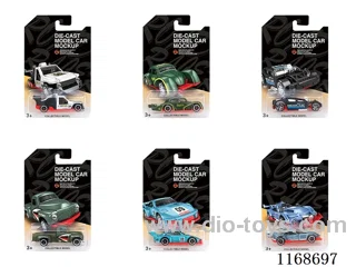 1:64 free wheel Alloy Cars 6's