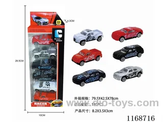 6 types of free wheel cars 6PCS