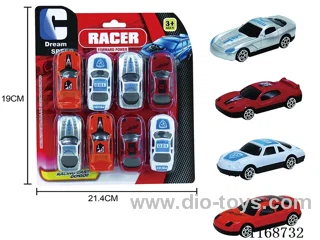 8只free wheel cars 8PCS