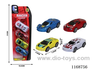 free wheel cars 4PCS