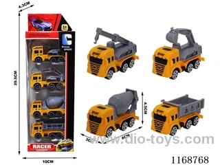 free wheel cars 4PCS