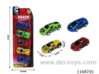 6 types of free wheel cars 5PCS
