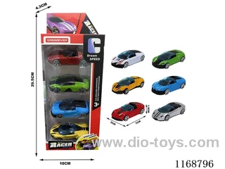 6 types of free wheel cars 4PCS