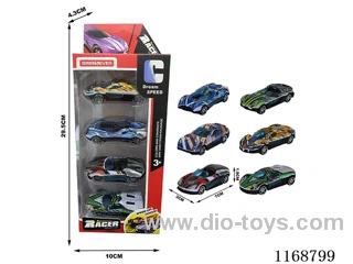 6 types of free wheel cars 4PCS