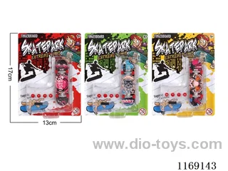 Finger skateboard - Alloy base (base graffiti pattern randomly mixed)