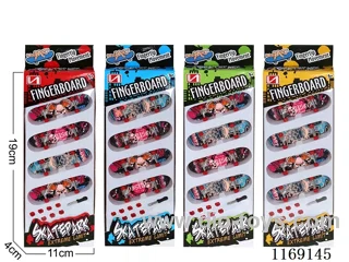 Finger skateboard - Alloy base 4PCS (base graffiti pattern randomly mixed)