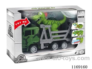 1:16 Inertia dinosaur car (car with sound and light, dinosaur with sound and light + spray)