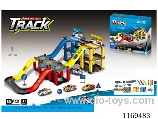 Assembling DIY city combination parking lot 60PCS