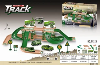 Assembled DIY military base parking 37PCS