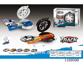 Flip tire ejection metal car
