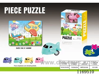 Passenger Puzzle (Airplane 4 colors)