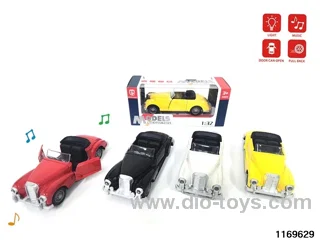 1:32 alloy pull back car W L/M