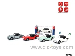 1:32 alloy pull back car W L/M