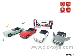 1:32 alloy pull back car W L/M