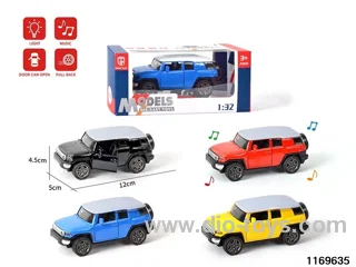1:32 alloy pull back car W L/M