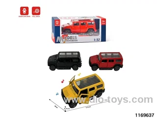 1:32 alloy pull back car W L/M