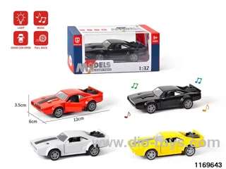 1:32 alloy pull back car W L/M