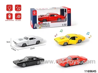 1:32 alloy pull back car W L/M