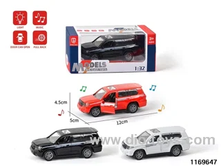 1:32 alloy pull back car W L/M