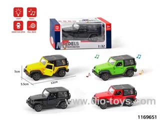 1:32 alloy pull back car W L/M