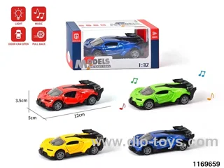 1:32 alloy pull back car W L/M