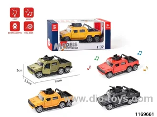 1:32 alloy pull back car W L/M