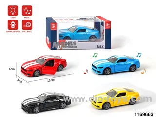 1:32 alloy pull back car W L/M