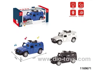 1:32 alloy pull back car W L/M