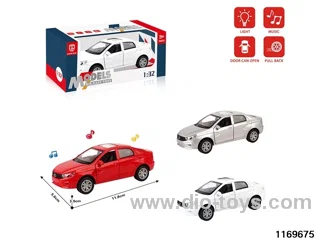 1:32 alloy pull back car W L/M