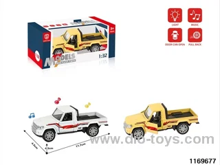 1:32 alloy pull back car W L/M