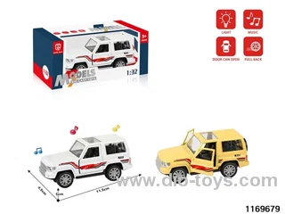 1:32 alloy pull back car W L/M
