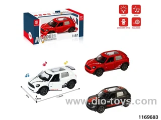1:32 alloy pull back car W L/M