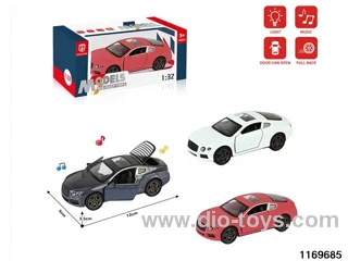 1:32 alloy pull back car W L/M