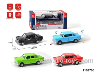 1:32 alloy pull back car W L/M