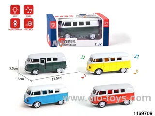 1:32 alloy pull back car W L/M