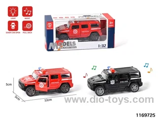 1:32 alloy pull back car W L/M