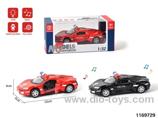 1:32 alloy pull back car W L/M