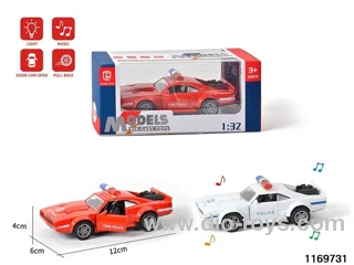 1:32 alloy pull back car W L/M