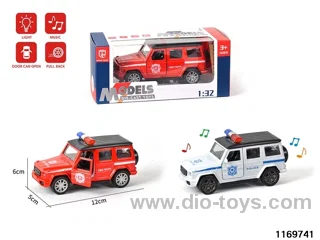 1:32 alloy pull back car W L/M