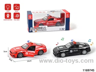 1:32 alloy pull back car W L/M