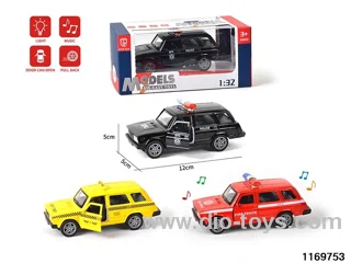 1:32 alloy pull back car W L/M