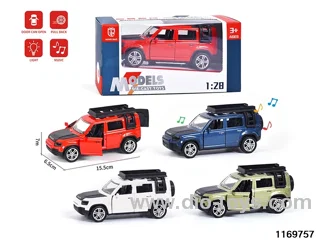 1:28 alloy pull back car W L/M