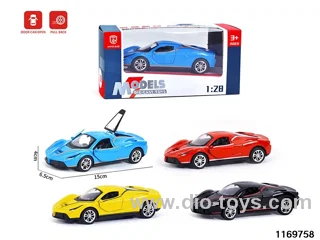 1:28 alloy pull back car