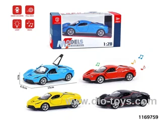 1:28 alloy pull back car W L/M